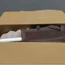 Zakkart SnugCloud Foldable Cat Window Perch - Cordless, Ultra Soft Machine Washable Bed with 4-Sided Bolster, Metal Frame - Window Hammock for Large Cats and Kittens (Brown, Large, 25.6"x16.5")