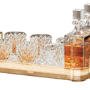 Seoneiro Whiskey Tray, Glass Cup Rack, Mug Holder, Coffee Cup Organizer, Bathroom Countertop with Drain Board Wine Glass Decorative Organizer, Food Tray, Kitchen Spice Rack