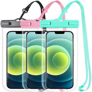 MR.LUYU 2025 Waterproof Phone Pouch for Cruise Essentials, Beach Vacation Essentials Cruise Ship Must Haves Dry Bag for Travel Accessories, Case for iPhone 16 15 14 13 12 Pro Plus Max Galaxy, 6 Pack