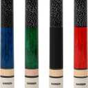 GARSEN Pool Cue Stick 58 inch 18 oz 19 oz 20 oz 21 oz Billiard House Bar Pool Stick (Set of 4 colors)