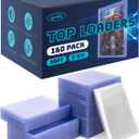 Lzerking Top Loaders for Cards 320ct, 35PT Card Saver 160 Top Loader and 160 Penny Sleeves for Trading Cards Protectors Hard Plastic 3" x 4" Trading Cards Protectors for Baseball Sports Card Sleeves