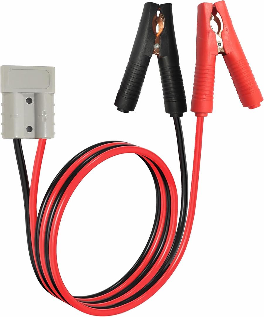 Anderson 50A 600V Quick Connect Plug Battery Clamps Cable Battery Charging Battery Alligator Clips Replacement for Car Motorcycle Golf Cart Forklift Battery Charging(Anderson Clip 1M) Anderson 50A 600V Quick Connect Plug Battery Clamps Cable Battery Charging Battery Alligator Clips Replacement for Car Motorcycle Golf Cart Forklift Battery Charging(Anderson Clip 1M)