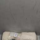 Triangle Canvas Stainless Steel Shade Canopy UV Proof for Outdoor Areas (Milky White)