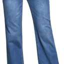 GRAPENT Womens Flare Jeans High Waisted Wide Leg Baggy Jean for Women Stretch Denim Pants (Medium, Long Lapis Longing)