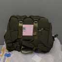 CEI-CEI Neoprene Diaper Bag Backpack with Insulated Pockets, Large Newborn Baby Maternity Bags Travel Tote with Changing Pad (Army Green)