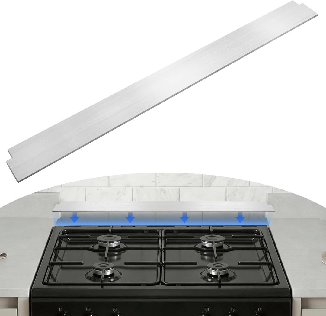 31" Slide-in Range Rear Filler, Universal Stove Back Gap Covers for Range, Upgraded Design Compatible with Waterproof Strips, Fit for Whirlpool, GE, Samsung & Most Brands, 31x2.67 Inch