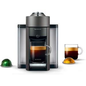 Nespresso Vertuo Coffee and Espresso Machine by De'Longhi,54 oz, Titan,Gray