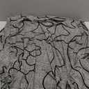 SearchI Stretch Sofa Cover Printed Couch Cover, Floral Pattern 3 Pieces Loveseat Slipcover with 2 Separate Cushion Cover, Washable Furniture Protector for Living Room(Loveseat, Grey Lotus+White) (Medium)