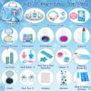 Hohosunlar Kids Makeup Set for Girls Toys, 34Pcs Washable Princess Make Up Kit w/ Dress Up Accessories, Christmas Birthday Princess Gifts Toys for Girls Kids Toddlers Age 3 4 5 6 7 8 9 10 11 12