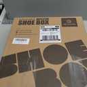 SEE SPRING 12 Pack Shoe Storage Box, Clear Plastic Stackable Shoe Organizer for Closet, Space Saving Foldable Shoe Rack Sneaker Container Bin Holder (Large Fit Size 9)