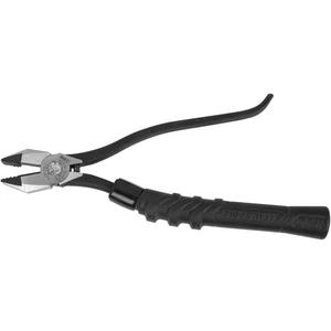 Klein Tools M2017CSTA Slim Head Ironworker Pliers, Made in USA, Milkers Cushion Grip, Side Cutters with Aggressive Knurl, 9-Inch