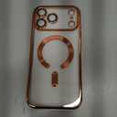 for iPhone 17 Pro Max Case with 1X Screen Protector, [Compatible with MagSafe] [Integrated Camera Protection], Non Yellowing Slim Cute Women Girly Cover for iPhone 17 Pro Max, Cosmic Orange