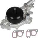 IRONTREE AW5081 Professional Water Pump Kit with 2 Metal Gaskets and Thermostat Compatible with Chevy Corvette Camaro, Pontiac Firebird GTO, Avanti II, 5.7L 6.0L V8 Engine, OE Replacement