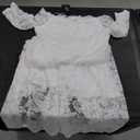 Dressystar Long Sleeves Lace A Line Formal Wedding Guest Dresses
(White, M)
