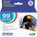 EPSON 99 Claria Hi-Definition Ink Standard Capacity 5 Color Cartridge Combo Pack (T099920-S) Works with Artisan-700, 710, 725, 730, 800, 810, 835, 837