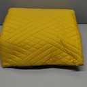 Safonory Quilt Set King Size(106"x96", Mustard Yellow) - Summer Thin Soft Striped Pattern Quilted Bedspread for King Bed - 3 Pieces Lightweight Coverlet Bedding Set(1 Quilt, 2 Shams)