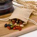 Lot of 50 Burlap Bags with Drawstring Gift Bags Jewelry Pouches Sacks for Wedding Party and DIY Craft, 5 x 3.5 Inches (50 Count (Pack of 1))