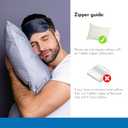 Pillow Cases - 100% Viscose Derived from Bamboo - Cooling Pillowcase - King Size, Silver Gray, Set of 2 Zippered - for Hot Sleepers - Soft Pillow Covers - by Vegan Silk