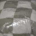 WRENSONGE Checkered Throw Blanket, Sage Green Soft Cozy Fluffy Hand Made Throw Blankets for Couch, Sofa, Chair, Bed, Camping, Picnic, Travel Lightweight Bed Blankets for Women Mothers Birthday Gifts (Throw-XL(50"x 70"))