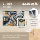 XL Acoustic Wall Panels 6-Pack Decorative Acoustic Panels High Density Sound Absorbing Wall Art 70.86X47.24 Inches with Self-adhesive for Studio Home and Office - Echo Dunes