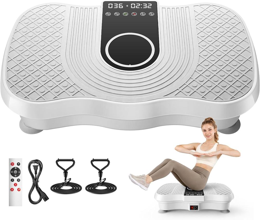 Vibration Plate Exercise Machine 450lbs Capacity Full Body Shaker Platform
