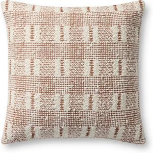 Loloi Ivory/Rust 18'' x 18'' Cover Only Pillow
PLL0185 Approx. 18"x18" Ivory / White, Traditional, Farmhouse, Textured, Coastal, Neutral, Pillow
