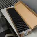 PayLessHere 4 Panel Room Divider 6FT Steel Frame Screen Folding Privacy Divider Freestanding Partition for Home Office Bedroom (Black)