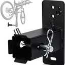 XBA 2 Inch Hitch Wall Mount Bike Rack Garage Bike Storage, Cargo Carrier Hanging Garage Organizer, Easy to Load Secure & Sturdy Wall Mount Hitch Receiver Black