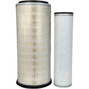 Outer Inner Air Filter Set Compatible with Ford New Holland 3010 3930 4130 5000 5100 5200 7000 7600 7700 6610 TW5 555C 555D 575D Tractor D9NN9601AA D1NN9R500A AF1641 AF1640 PA2431 PA2432