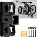 Hitch Wall Mount Receiver, Bike Rack Organiser, Maximum Load 300LBS, Garage Wall Mount Organiser for Bike Rack, Cargo Rack, Trailer Hitch, Snowboard Rack (2 Receiver)