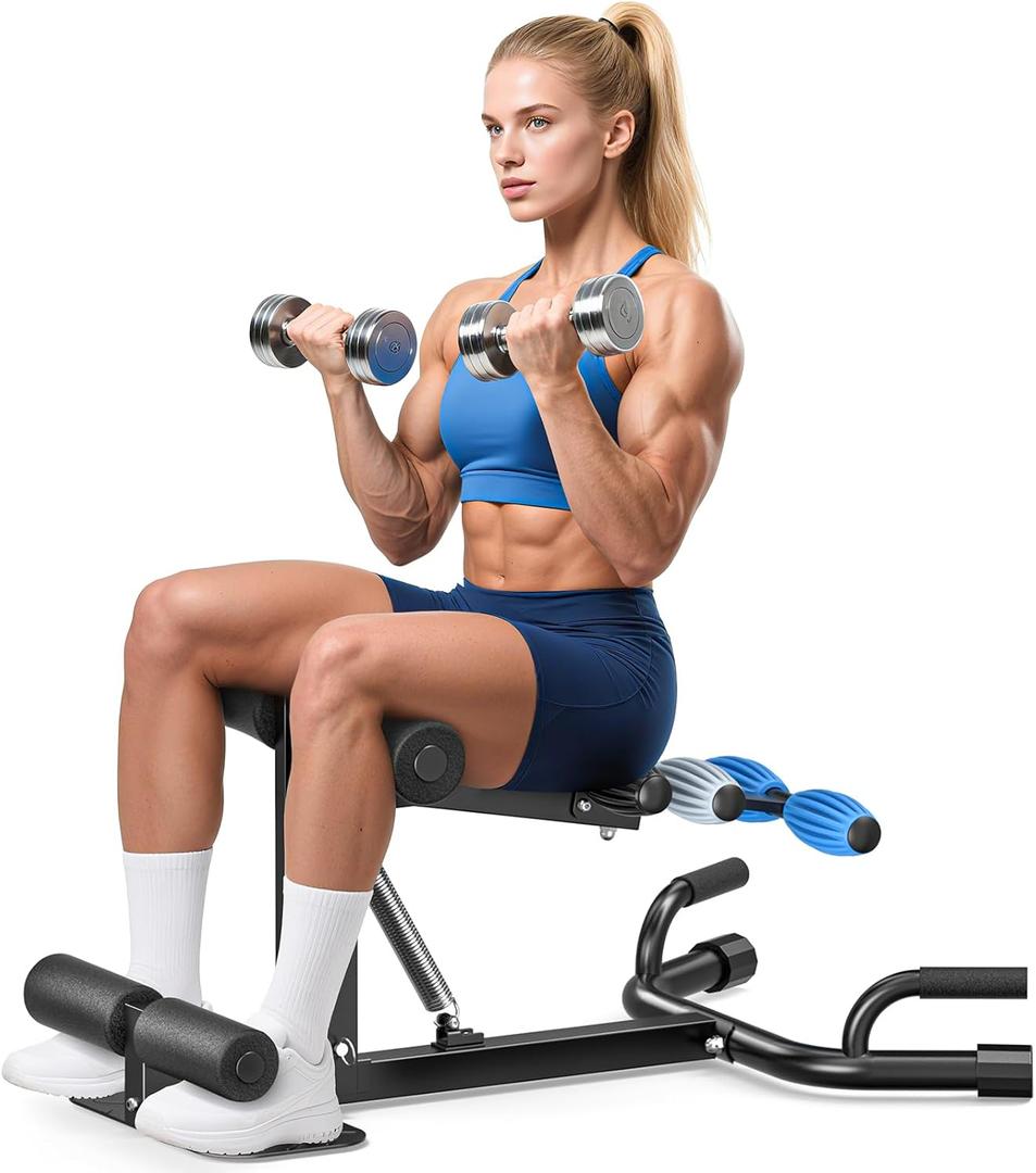 3 Colors Deep Squat Machine for Women, Adjustable Glutes Trainer Machine, Core & Abs for Low Impact Lower Body Workouts, Easy to Assemble Home Gym Push-Up Exercises, 350Lbs Weight Capacity