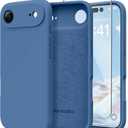 Magnetic for iPhone Air Case, Compatible with MagSafe, [Full Camera Protection][Screen Protector] Silicone Shockproof Protective Phone Case for iPhone 17 Air 6.5", Lake Blue