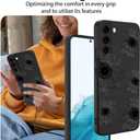 OOK Floral Case for Samsung Galaxy S22 Case, Cute Sunflower Floral Blooms Design Soft TPU Shockproof Protective for Women Girls Phone Cover - Black Flower