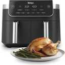 Ninja DualZone Air Fryer, 8 Qt, 6-in-1, Grey, DZ801