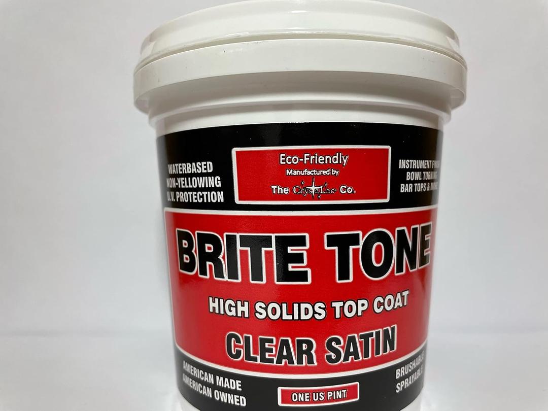 CrystaLac Brite Tone High Solids Polyurethane Instrument Finish 16 oz Pint (Clear Satin)