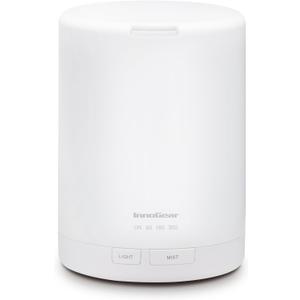 InnoGear 300ML Essential Oil Diffuser, Premium 5-in-1 Ultrasonic Aromatherapy Diffusers Scent Humidifier Aroma Diffuser Vaporizer Auto-Off Timer for Room Office Home, Basic White, Medium