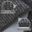 BEQHAUSE Hallway Runner Rugs 2x6, Hallway Rug Non-Slip Washable(Rolled-Up NO Creases), Runner Rug Absorbent Stain Resistant Hall Rug Carpet Runner, Entryway Rugs Floor Mat Laundry Room Rugs, Charcoal