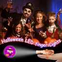 36 PCS Halloween Party Favors for Kids,Halloween LED Light Up Finger Lights Glow in the Dark Party Favors for Kids, Classroom Prizes Trick or Treats Gifts