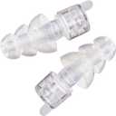 Etymotic ER20XS ETY Earplugs - Large Size, Clear - High-Fidelity Hearing Protection - Up to 20 dB Sound Reduction - Reusable - Includes Neck Cord & Carrying Case