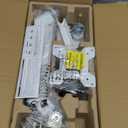 Suptek Monitor Mount Gas Spring Single Monitor Arm Desk Mount Stand Fully Adjustable Fits 17 20 22 23 24 26 27 32 inch Monitors (White)