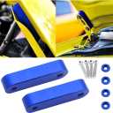 zipelo Car Hood Spacer Riser Kit, Aluminum Alloy Front Hood Vent Spacer Modification Kit, Car Hood Vent Spacer Riser Bolts Washers, Car Replacement Accessories Compatible with Most Cars (Blue)