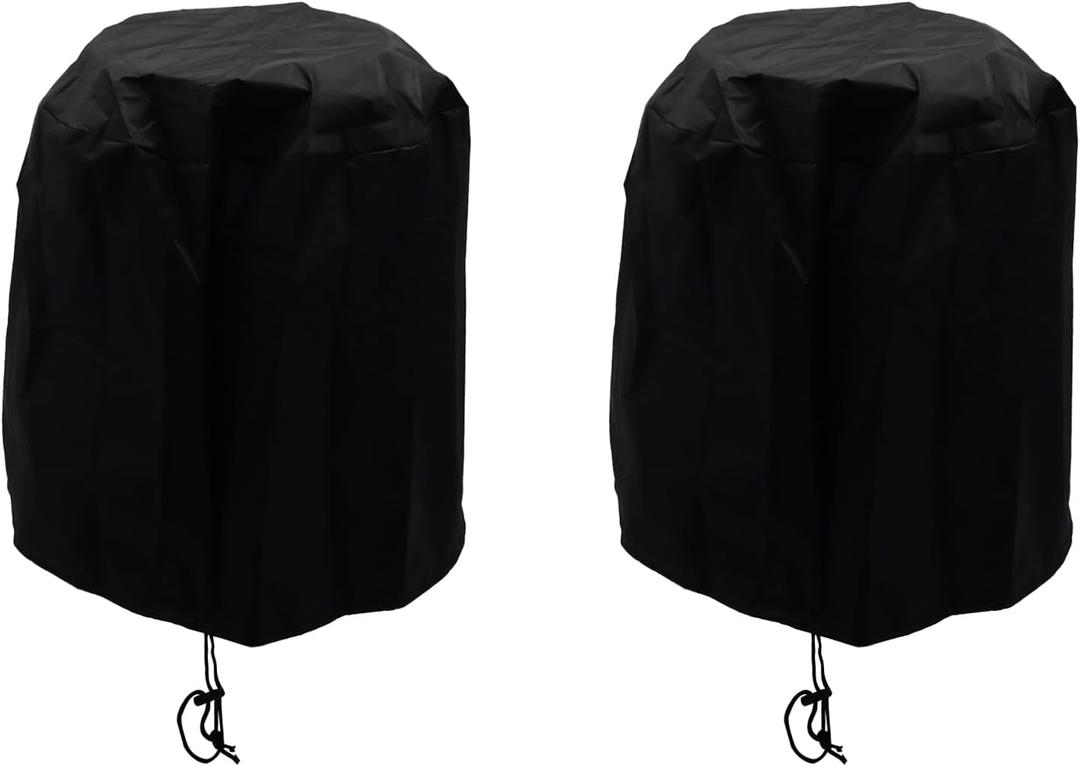 Turbine Vent Cover,ULIFESTAR Oxford Cloth Roof Vent Cover,50.8cm/20" Roof Ventilator with Adjustable Drawstring,Waterproof Turbine Ventilator Protector Hoods Shield Canvas Fit Most Black 2PCS