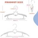 Baby Nursery Closet Hangers, Non-Slip and Extendable Laundry Infant Pant Hanger for Newborn Clothes 50pcs hangers11-14'' Adjustable Children Coat Hanger for Girl Boy Toddler Kids Child, 50PACK