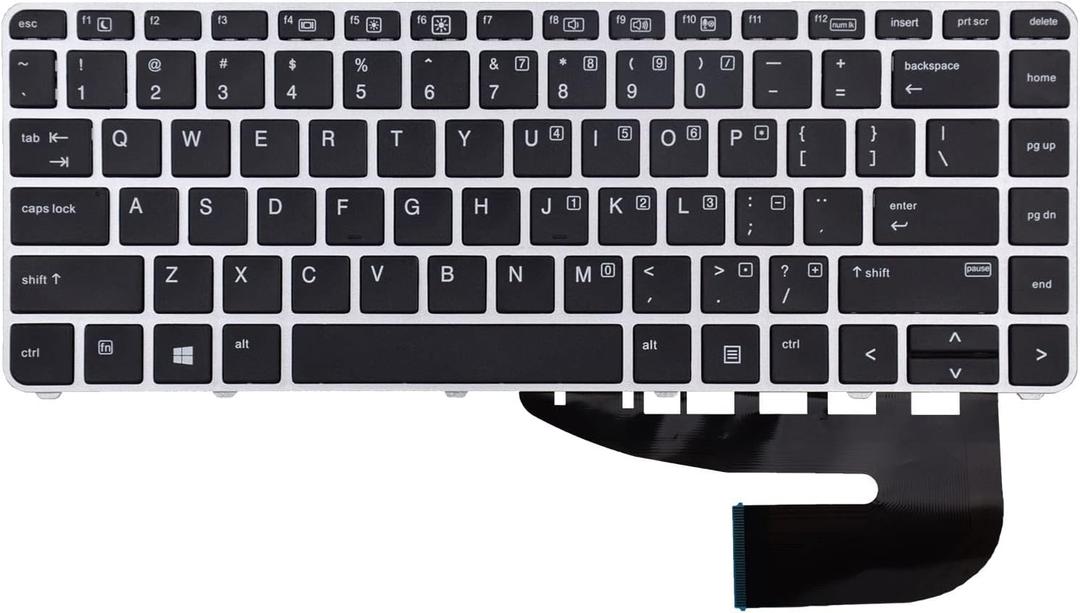 TLBTEK Keyboard Replacement Without Backlight Compatible with HP EliteBook 745 G3 745 G4 840 G3 840 G4 and ZBook 14u G4 Series Laptop 821177-001 836307-001 819876-001 836308-001