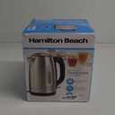 Hamilton Beach Electric Tea Kettle, Water Boiler & Heater, 1.7 Liter, Cordless Serving, 1500 Watts for Fast Boiling, Auto-Shutoff and Boil-Dry Protection, Stainless Steel with LED Light Ring (41037) (1.8 Quarts)