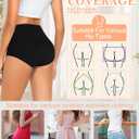 MISSWHO Cotton High Waisted Women Underwear Soft Briefs Full Coverage Comfy Ladies Panties (Regular & Plus Size) (L)