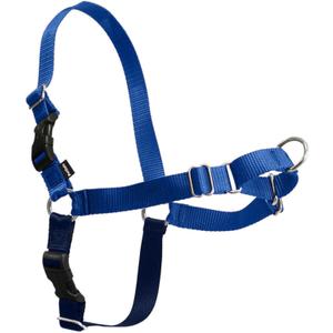 PetSafe Easy Walk No-Pull Dog Harness - The Ultimate Harness to Help Stop Pulling - Take Control & Teach Better Leash Manners - Helps Prevent Pets Pulling on Walks, Medium, Royal Blue/Navy Blue