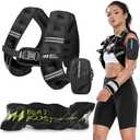 Weighted Vest for Women Men BeatBoost 5 lb Weight Vest with Ironsand for Walking Strength Training Running Workout Black