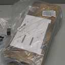 QEEIG Floating Shelves for Wall Bathroom Shelf Bedroom Kitchen Living Room Hanging Book Shelves Small Farmhouse Decor 16 inch Set of 3, Rustic Brown (015BN3)