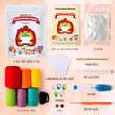 Agantree art Crochet Kit for Beginners Kids Teens Adults Rainbow Crochet Kits with Step-by-Step Video Tutorials, DIY Custom Gifts Birthday Birthday Craft for Girls Friends Women Men (40%+ Yarn)